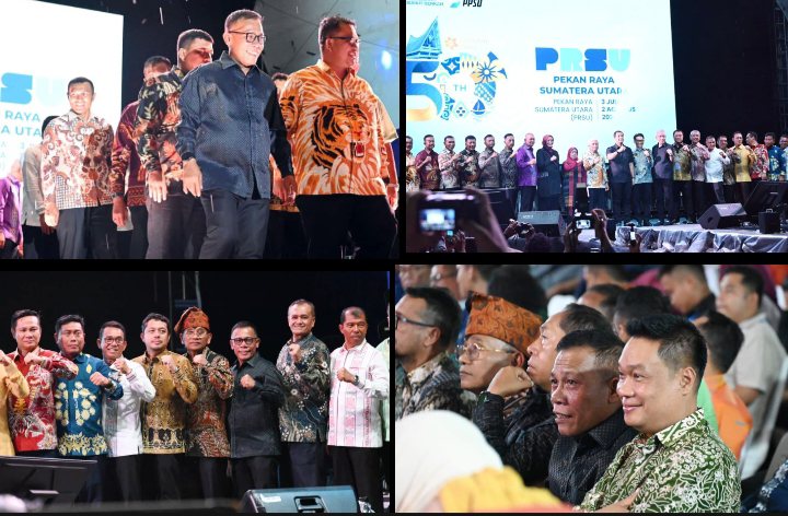 Masinton Pasaribu, SH, MH, bersama jajaran Forkopimda Sumatera Utara, para kepala daerah se-Sumatera Utara, serta perwakilan konsulat jenderal negara sahabat (Dok-Poto)