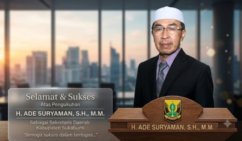 Diskominfosan Kabupaten Sukabumi Beri Apresiasi atas Pengukuhan Kembali H. Ade Suryaman sebagai Sekda(Dok-Foto)