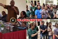 Peliputan seorang wartawan mengaku diminta meninggalkan Aula Kantor Camat Sibolga Utara saat meliput pertemuan antara warga dan pemerintah terkait penyaluran bantuan pascabencana (Dok-Poto)