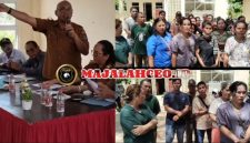 Peliputan seorang wartawan mengaku diminta meninggalkan Aula Kantor Camat Sibolga Utara saat meliput pertemuan antara warga dan pemerintah terkait penyaluran bantuan pascabencana (Dok-Poto)