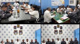 Pemkab Tapteng dan TNI Angkatan Laut (Lanal) Sibolga yang dihadiri Mewakili Danlanal Sibolga Pasiter Kapten Laut (P) Dian Nur Rismianto (Dok-Poto)