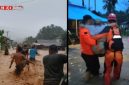 Badan Penanggulangan Bencana Daerah (BPBD) Kabupaten Tapanuli Tengah langsung bergerak cepat menerjunkan personel untuk mengevakuasi warga dan memantau kondisi lapangan (Dok-Poto)
