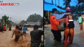 Badan Penanggulangan Bencana Daerah (BPBD) Kabupaten Tapanuli Tengah langsung bergerak cepat menerjunkan personel untuk mengevakuasi warga dan memantau kondisi lapangan (Dok-Poto)