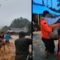Badan Penanggulangan Bencana Daerah (BPBD) Kabupaten Tapanuli Tengah langsung bergerak cepat menerjunkan personel untuk mengevakuasi warga dan memantau kondisi lapangan (Dok-Poto)