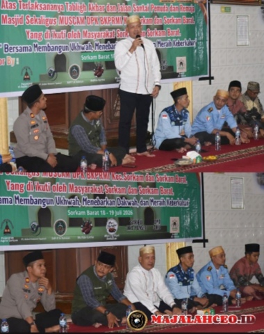 Mahmud Efendi, pada Sabtu 19 Juli 2026 (malam) menghadiri rangkaian kegiatan Tabligh Akbar (Dok-Poto)
