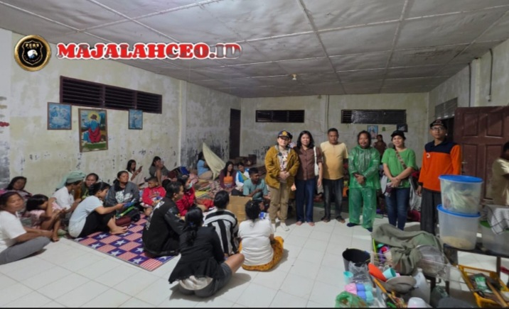 Dinas Kesehatan Kabupaten Tapanuli Tengah (Tapteng) membuka posko kesehatan di lokasi pengungsian Gereja HKBP Sipange, Sabtu 18 Juli 2026 (Dok-Poto)