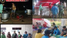 Dinas Sosial Tapteng, Mariati Simanullang, SE, MM, Dinas Sosial langsung membuka posko dapur umum pada Sabtu 18 Juli 2026 di Aula Gereja HKBP Sipange (Dok-Poto)