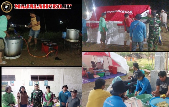 Dinas Sosial Tapteng, Mariati Simanullang, SE, MM, Dinas Sosial langsung membuka posko dapur umum pada Sabtu 18 Juli 2026 di Aula Gereja HKBP Sipange (Dok-Poto)