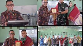 Masinton Pasaribu, S.H., M.H., menyampaikan apresiasi dan penghargaan setinggi-tingginya kepada Letkol Inf. Bayu Hanuranto Wicaksono atas dedikasi dan pengabdiannya selama memimpin Kodim 0211/Tapanuli Tengah (Dok-Poto)