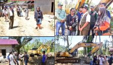 Nelwan Harahap, meninjau langsung lokasi penanganan Sungai Silaga-laga di Kelurahan Sipange, Kecamatan Tukka (Dok-Poto)