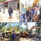Nelwan Harahap, meninjau langsung lokasi penanganan Sungai Silaga-laga di Kelurahan Sipange, Kecamatan Tukka (Dok-Poto)
