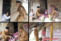 Tapanuli Tengah melalui Dinas Sosial menyalurkan bantuan kepada warga yang membutuhkan di Kelurahan Lubuk Tukko (Dok-Poto)