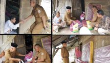 Tapanuli Tengah melalui Dinas Sosial menyalurkan bantuan kepada warga yang membutuhkan di Kelurahan Lubuk Tukko (Dok-Poto)