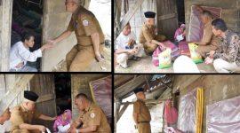 Tapanuli Tengah melalui Dinas Sosial menyalurkan bantuan kepada warga yang membutuhkan di Kelurahan Lubuk Tukko (Dok-Poto)