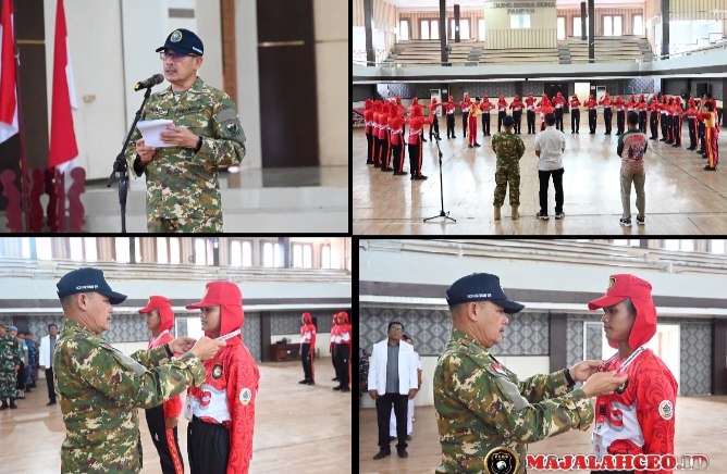 Dalam rangka menanamkan jiwa patriotisme, membentuk karakter disiplin, serta menumbuhkan kepemimpinan generasi muda (Dok-Poto)