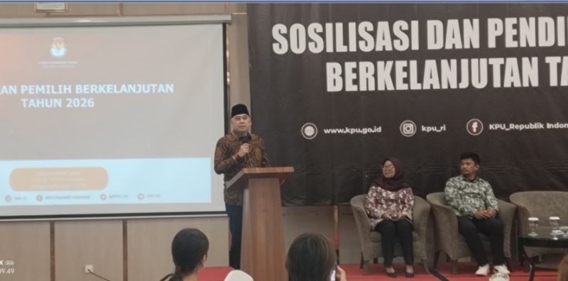 Sosialisasi Pendidikan Pemilih Berkelanjutan 2026, Heri Gunawan dan KNPI Sukabumi Dorong Lahirnya Pemuda Negarawan( Dok- Foto)