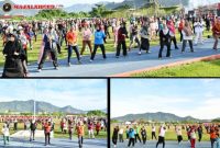Pemerintah Kabupaten Tapanuli Tengah melaksanakan kegiatan senam bersama yang diikuti oleh Aparatur Sipil Negara (ASN) dan masyarakat di Lapangan Sepak Bola Pandan (Dok-Poto)