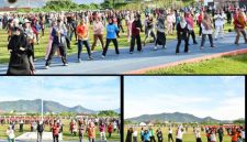 Pemerintah Kabupaten Tapanuli Tengah melaksanakan kegiatan senam bersama yang diikuti oleh Aparatur Sipil Negara (ASN) dan masyarakat di Lapangan Sepak Bola Pandan (Dok-Poto)