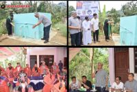 Drs. Binsar TH Sitanggang, MSP, bersama Uskup Sibolga, Mgr. Fransiskus Tuaman Sasfo Sinaga, pada Sabtu 1 Agustus 2026 menghadiri acara serah terima bangunan pipanisasi air bersih untuk masyarakat Lobu Singkam (Dok-Poto)