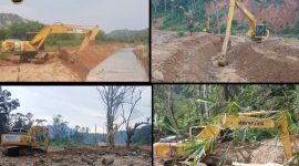 Pemerintah Kabupaten Tapanuli Tengah dan lintas sektoral terus mempercepat proses pemulihan infrastruktur dan normalisasi kawasan terdampak bencana di Kelurahan Sipange Kecamatan Tukka (Dok-Poto)