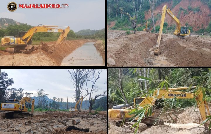 Pemerintah Kabupaten Tapanuli Tengah dan lintas sektoral terus mempercepat proses pemulihan infrastruktur dan normalisasi kawasan terdampak bencana di Kelurahan Sipange Kecamatan Tukka (Dok-Poto)