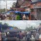 Jalan lintas pasar sibabangun merupakan area yang selalu macet akibat dari aktivitas penjual sayuran dan lain-lain yang berjualan hampir ke bahu jalan (Dok-Poto)