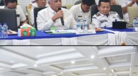 Rapat Koordinasi (Rakor) bersama Anggota Komisi V DPR RI, H. Muhammad Lokot Nasution, ST, di Aula Nusantara I Kantor Wali Kota Sibolga (Dok-Poto)