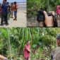 Warga desa lumut maju, kecamatan lumut, dan sekitarnya digegerkan dengan penemuan mayat seorang pria yang telah meninggal dunia tergeletak di atas pasir muara (Dok-Poto)