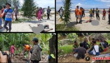 Warga di sekitar pesisir Desa Lumut Maju, Kecamatan Lumut, digemparkan oleh penemuan jenajah korban tersebut ditemukan teletak di atas pasir di muara sungai danau suhat (Dok-Poto)