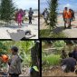 Warga di sekitar pesisir Desa Lumut Maju, Kecamatan Lumut, digemparkan oleh penemuan jenajah korban tersebut ditemukan teletak di atas pasir di muara sungai danau suhat (Dok-Poto)