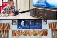 Bupati Tapanuli Tengah Masinton Pasaribu turut mengikuti dan menyaksikan penyampaian pidato Presiden Prabowo Subianto dari Jakarta (Dok-Poto)