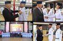 Wakil Bupati Tapanuli Tengah, Mahmud Efendi secara resmi mengukuhkan Pasukan Pengibar Bendera Pusaka (Paskibraka) tingkat Kabupaten Tapanuli Tengah (Dok-Poto)