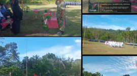 Plt Camat Lumut Pimpin Upacara Pengibaran Bendera di Lapangan Bola Lumut (Dok-Poto)