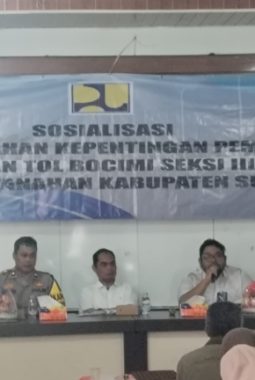 BPN Kabupaten Sukabumi Gelar Sosialisasi Tahap Pelaksanaan Pengadaan Lahan Tol Baru