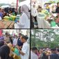 Sejumlah bahan pangan utama yang dijajakan meliputi beras, minyak goreng, telur, gula, serta bawang merah (Dok-Poto)