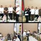 Bupati Tapanuli Tengah, Masinton Pasaribu, S.H., M.H., didampingi Wakil Bupati Tapanuli Tengah Mahmud Efendi menerima kunjungan kerja Kepala Kejaksaan Negeri (Kajari) Sibolga, Agita Tri Moertjahjanto, S.H., M.H., di ruang kerja Bupati (Dok-Poto)