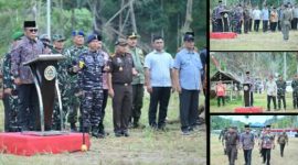 Pemerintah Kabupaten Tapanuli Tengah (Pemkab Tapteng) menggelar Apel Pagi gabungan Aparatur Sipil Negara (ASN) dalam rangka memperingati Hari Jadi ke-81 Kabupaten Tapanuli Tengah (Dok-Poto)