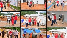 Masinton Pasaribu, S.H., M.H., meninjau langsung pembangunan kawasan Rumah Hunian Sementara (Huntara) di Kelurahan Bonalumban, Kecamatan Tukka (Dok-Poto)