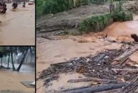 Banjir Terjadi di Kelurahan Sipange, Kecamatan Tukka, Kabupaten Tapanuli Tengah (Tapteng) kembali dihantam banjir (Dok-Poto)