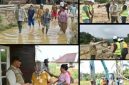 Wakil Bupati Tapteng Mahmud Efendi, SH turun langsung ke lapangan untuk meninjau penanganan Sungai Badiri di Desa Lubuk Ampolu (Dok-Poto)