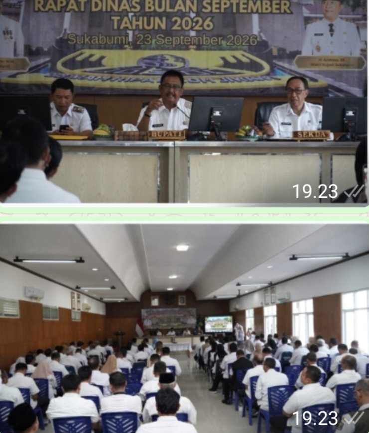 Rapat Dinas September 2026, Bupati Sukabumi Minta Pelayanan Publik Terus Ditingkatkan. ( Dok - Foto)