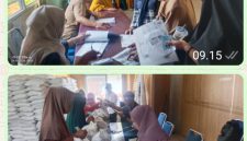 Pemdes Sundawenang Salurkan Bantuan Beras kepada 1.494 KPM. ( Dok - Foto )