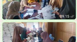 Pemdes Sundawenang Salurkan Bantuan Beras kepada 1.494 KPM. ( Dok - Foto )