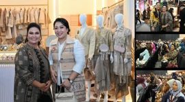 Ny. Rismawaty Masinton Pasaribu bersama seluruh Ketua Dekranasda Provinsi dan Kabupaten/Kota se-Indonesia pada Sabtu, 26 September 2026, menghadiri pembukaan Pameran KRIYANUSA 2026 di Hall B, Jakarta International Convention Center (JICC) (Dok-Poto)