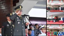 Bertindak sebagai Inspektur Upacara adalah Dandim 0211/TT, Letkol Arh. Wahyu Hidayat, S.H., M.Tr.(S.O.U.) (Dok-Poto)