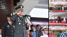 Bertindak sebagai Inspektur Upacara adalah Dandim 0211/TT, Letkol Arh. Wahyu Hidayat, S.H., M.Tr.(S.O.U.) (Dok-Poto)