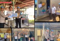 Seksi Propam Polres Tapanuli Tengah menggelar aksi bakti sosial dengan menyalurkan bantuan sembako kepada warga kurang mampu di Kabupaten Tapanuli Tengah (Dok-Poto)