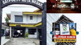 Legitimasi Satpol PP Kota Medan Di Pertanyakan, Tajam Kepada Kawasan Kuliner Pedagang Pagaruyung Di Little India Kampung Madras, Tumpul Ke Bangunan Tanpa PBG (Dok-Foto)