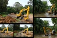 Bupati Tapanuli Tengah menepati janjinya dengan mengarahkan 2 unit alat berat jenis ekskavator ke lokasi pada Selasa, 6 Oktober 2026 untuk melakukan normalisasi sungai (Dok-Poto)