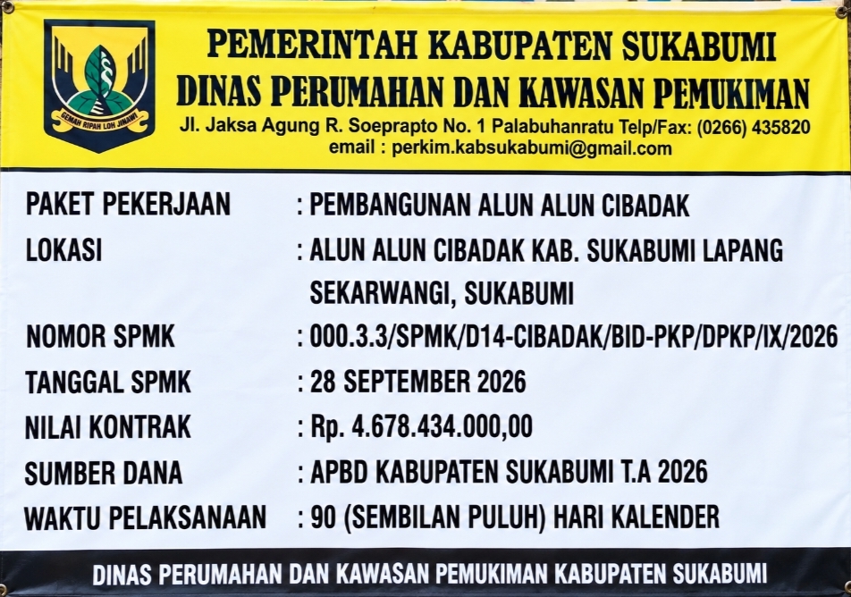 Ironi Rp4,7 Miliar: Disperkim Bersikukuh "Bukan Alun-Alun" di Atas Papan Pengumuman Alun-Alun .(Dok - Foto)